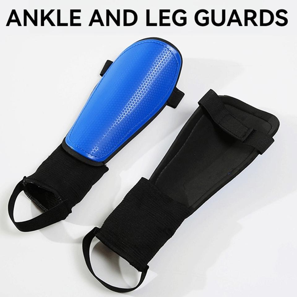 Pair New Soccer Shin Guard With Ankle Protector And Adjustable Straps Football Protective Gear Kids' Youth Adults Loogdeel 1