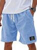 Lässige Herren-Leinenshorts mit Kordelzug, leicht, atmungsaktiv und bequem für den Sommer, mit elastischem Bund, in verschiedenen Farben erhältlich