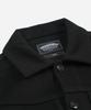 FRIZMWORKS Solid Wool Trucker Jacket _ Black