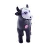 Halloween Elephant Cow Figurine Hand-painted Animal Resin Statue Sculpture Home Office Desktop Bookshelf Decoration Holiday Party Ornament