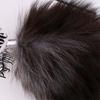 1Pc Bag Pendant Soft Keychain Large Key Ring Chain Fashion Fur Fox Tail Keyring 25CM