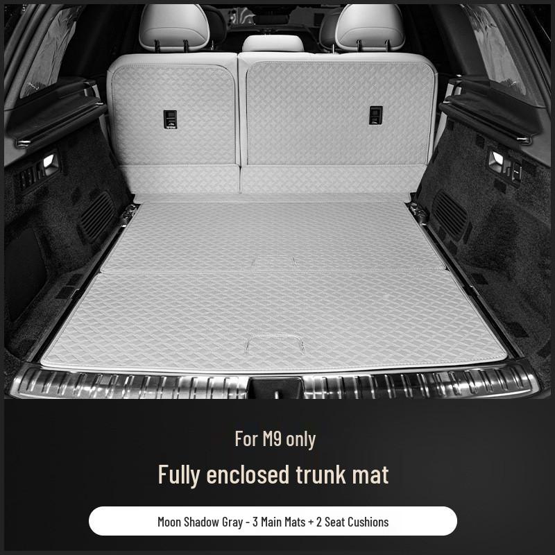 Full Coverage Nappa Leather Trunk and Backrest Mat for 2024/25 AITO M9 Five/Six-Seater