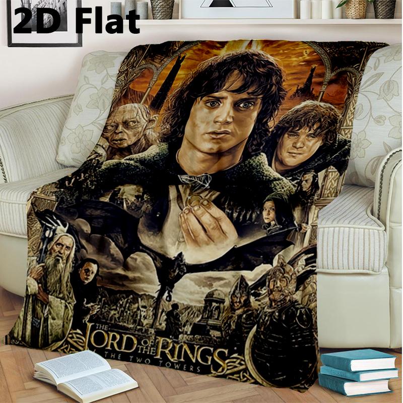 1PC The Lord of the Rings blanket, all-season lightweight home office outdoor nap multifunctional blanket, Christmas gifts