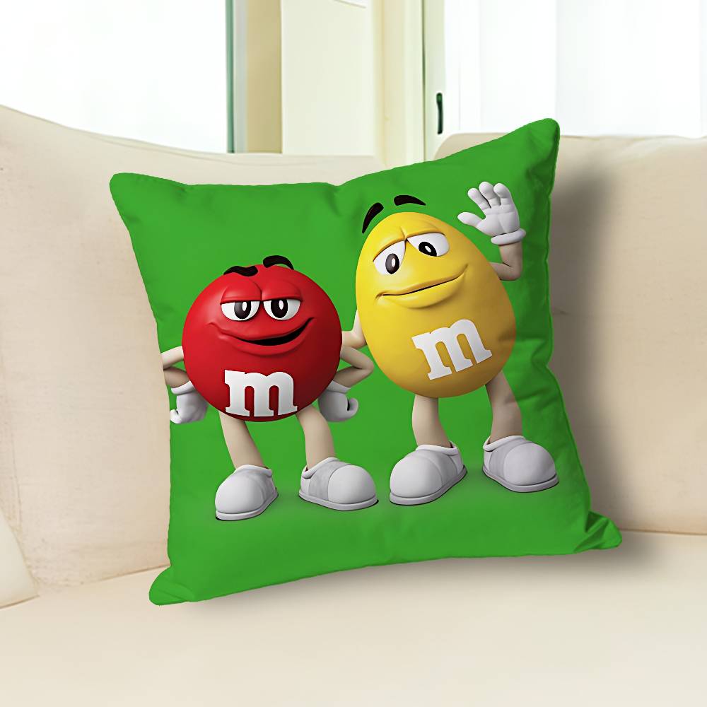 M-M-Ms-S C-Chocolates-S Various Sizes Square Pillow Case For Car Home Bedchamber Decor Custom Valentine gift
