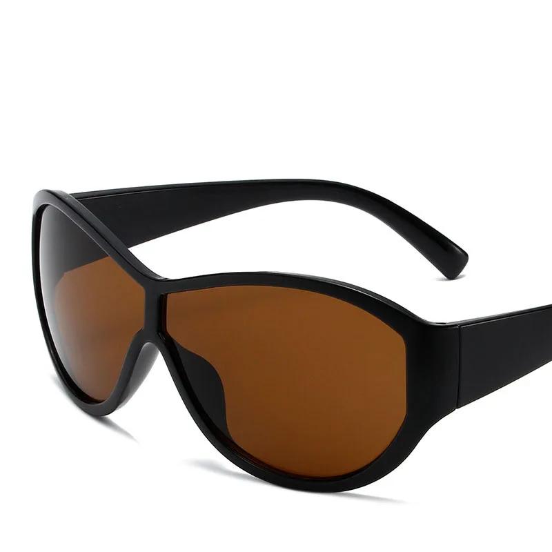 

Y2k Oversized Sunglasses Women For Men Luxurious Brand Style Designer Vintage Sunglasses Popular Punk Sport Goggle Outdoor Use Shades UV400 As the picture