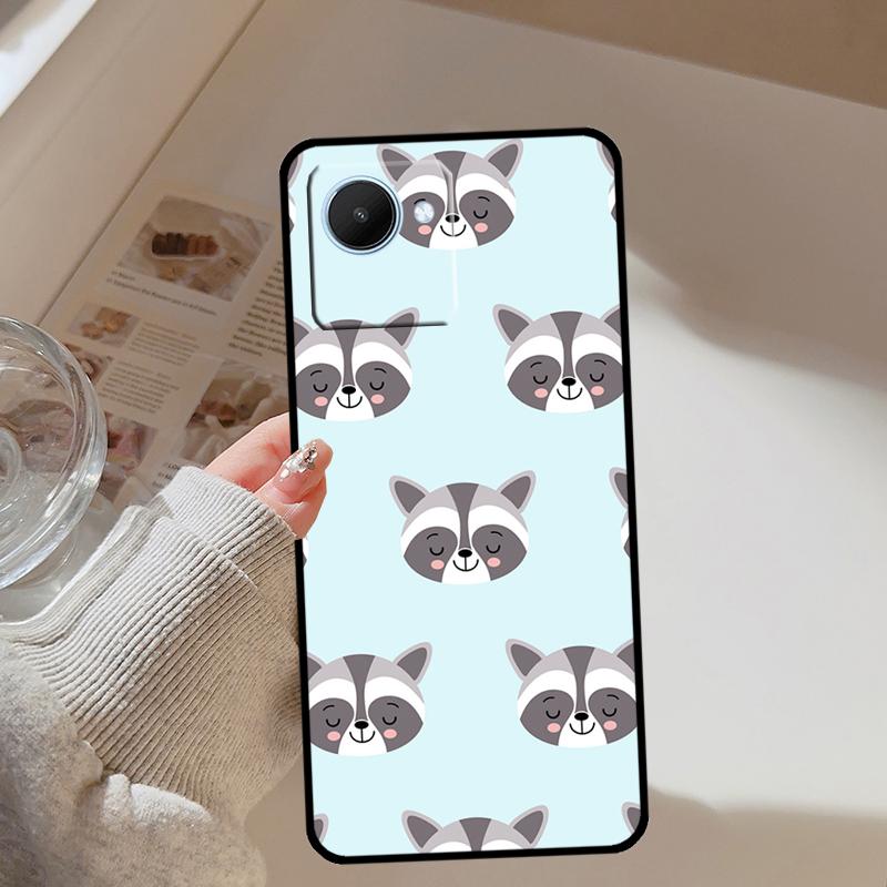 Raccoon Animal For Realme 14 Pro Plus 10 11 12 13 GT 6 6T 5 GT7 Pro C67 C61 C55 C53 C51 C21Y C25S C75 Case