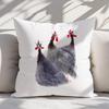 Novelty Rooster Pillowcase Cushion Cover Farm Decor Throw Pillow Print Cartoon Chicken Design Square 45x45cm Home Accent