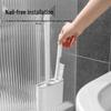 Silicone Toilet Brush Set - No Dead Angle, Wall-Mounted Bathroom Cleaning Tool