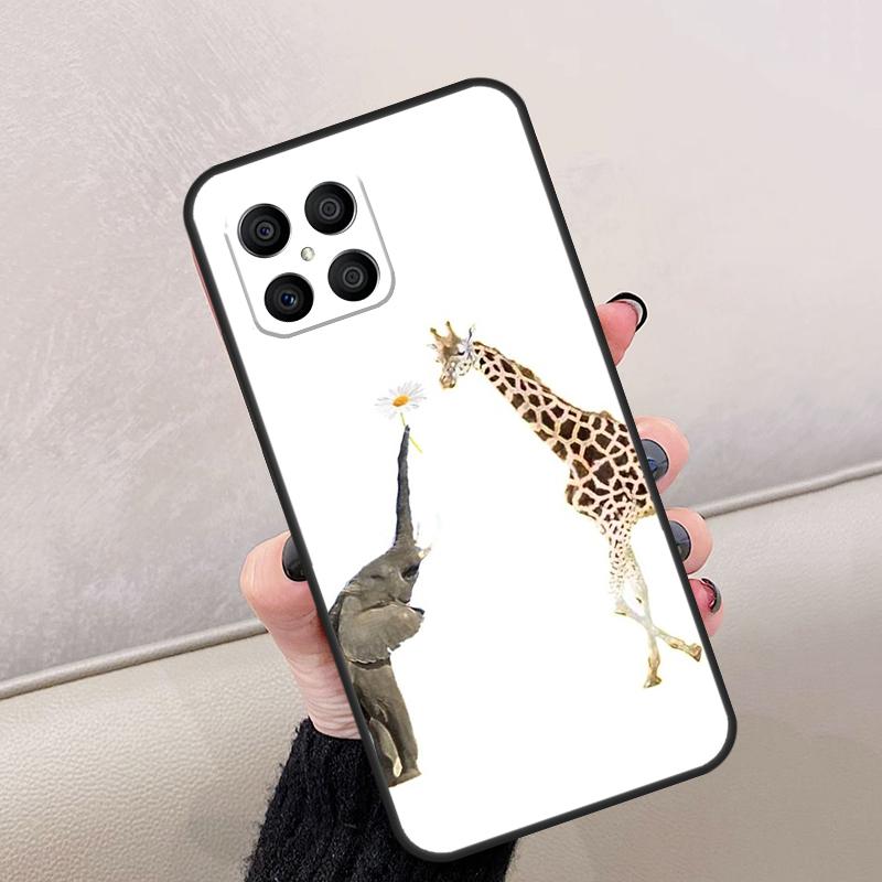 Cute Cartoon Giraffe For Honor Magic 7 6 5 8 Pro Case For Honor 200 Lite 400 70 50 X8c X8b X9a X9b X9c X9d Win RT