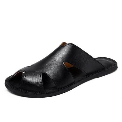 Men's Lightweight Summer Sandals: Flat Bottom Roman Beach Slippers for Outdoor Fashion