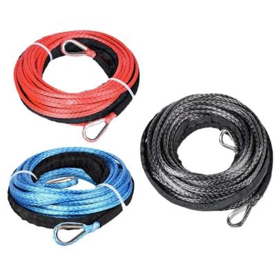 15MX6mm Synthetic Winch Rope Accessory for SUV Truck Versatile Replacement