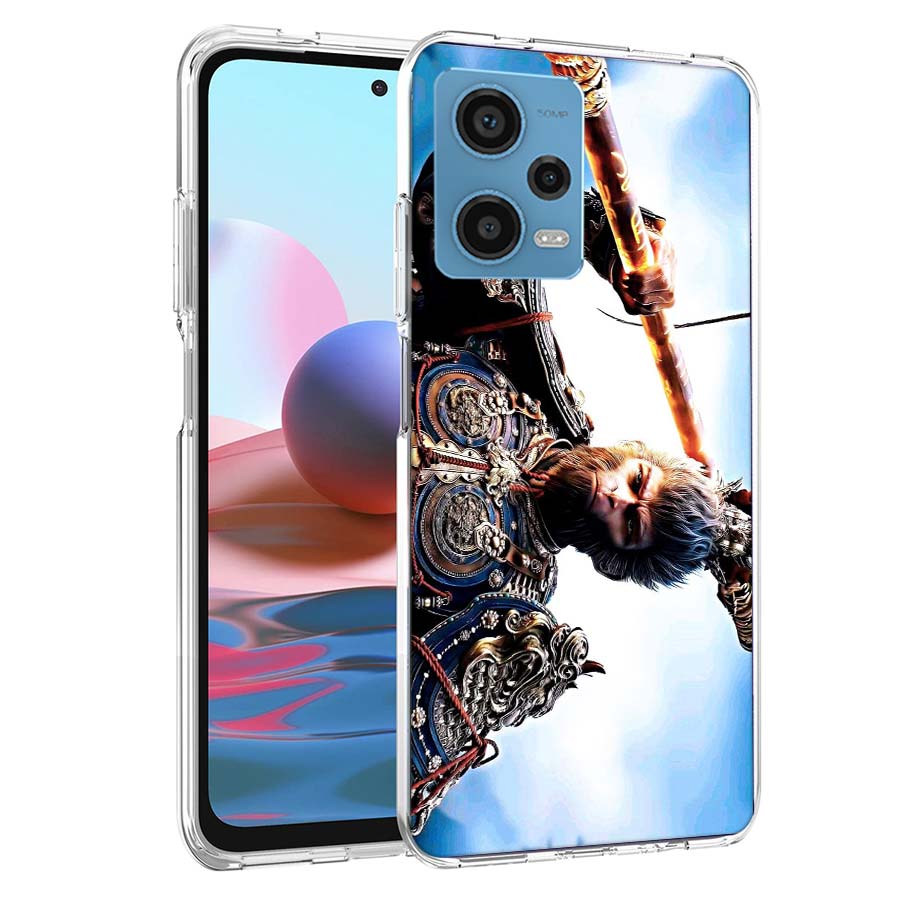 Black Myth Wu Kong Phone Case For Redmi Note 13 12 14 15 Pro Plus 13R 11 11T 11E 11S 10 Pro 10S 9 9S Cover Cell Clear TPU Capa C