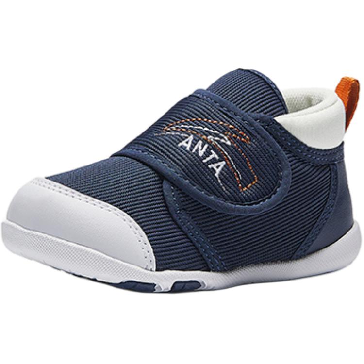 Anta Comfortable Soft Non-Slip Wear-Resistant Low-Top Walking Shoes Baby Shoes Blue White A12440069H-6