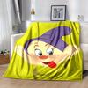 1pc, Disney Dopey Cartoon Character Throw Blanket Home Decor, Couch Cover, Outdoor, Gift Idea, Flannel Blanket for Bed, Living Room, Travel