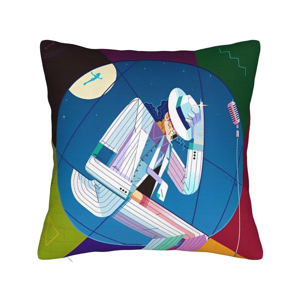 Mj King Of Pop Square Pillow Case Polyester Decorative Pillow Pillowcover Home Decor