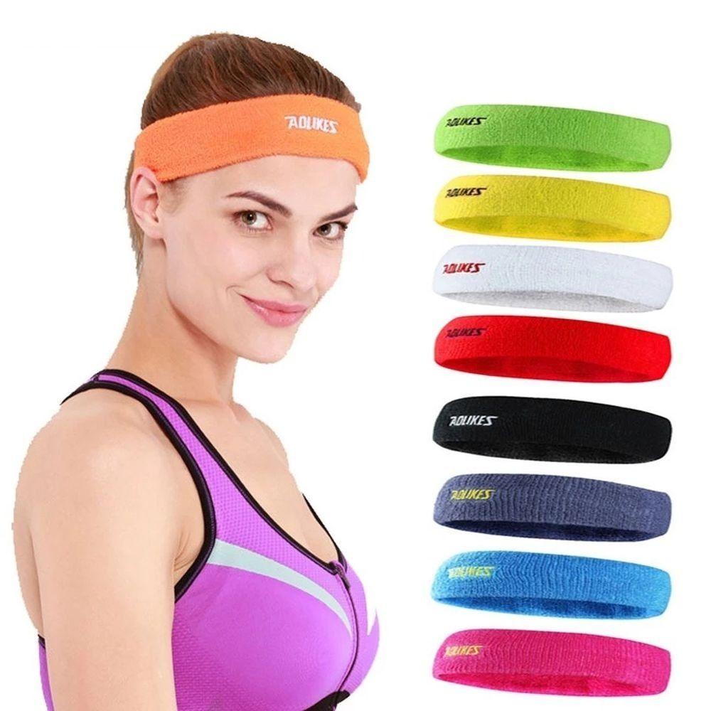 

Towel Headband Yoga Fitness Elasticity Hairband Cotton Sports Head Band Fitness рожевий червоний колір