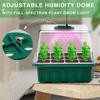 Seed Starting Trays With Grow Light, 4 Pack - Includes Timing Controller And Adjustable Brightness