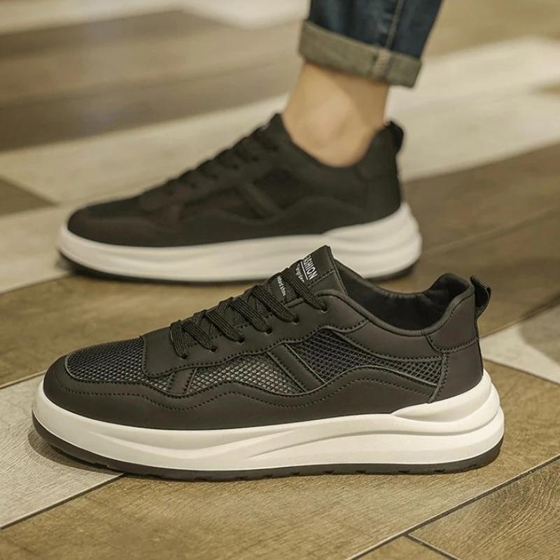 Male Shoe Breathable Young Students Men's Casual Shoes Chunky Splicing Mesh Deals Adults Leisure Retro Sneakers Hiking Common