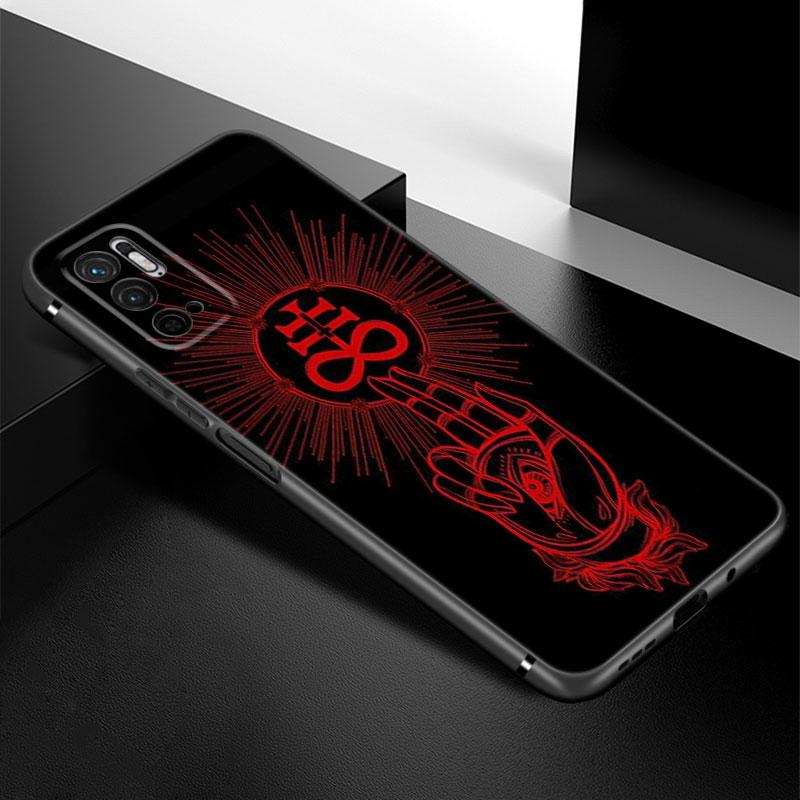 Demonisk Satanisk Skummel Hodeskalle Telefondeksel For Xiaomi Redmi Note 7 8 9 10 Lite 11 11E 11T 12 Pro 11S 4G 10T 5G 8T 9S 10S Svart Deksel