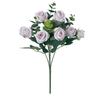 Realistic Eucalyptus and Small Rose Artificial Flowers for Living Room Decoration