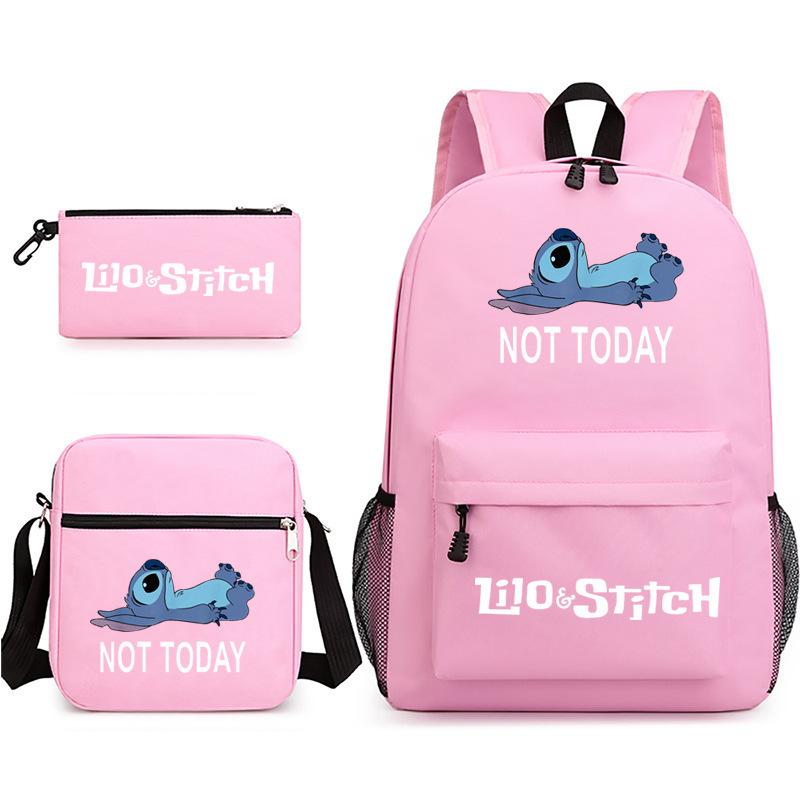 Printed Schoolbag Three-Piece Set, Primary And Secondary School Schoolbag, Backpack, Shoulder Bag, Pencil Bag.