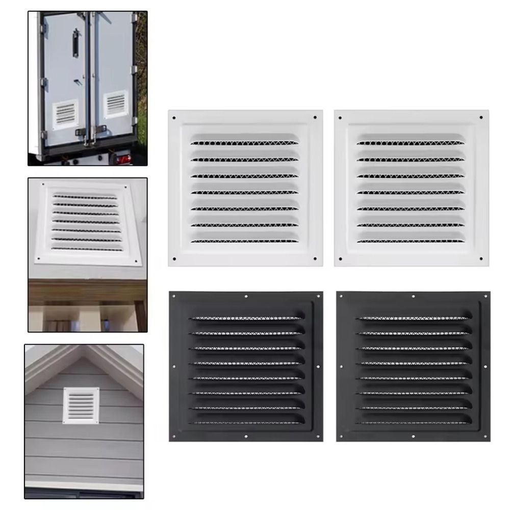 Metal Air Vent Grille Stainless Steel Louver Vents Net Cover Ventilation Cover Window