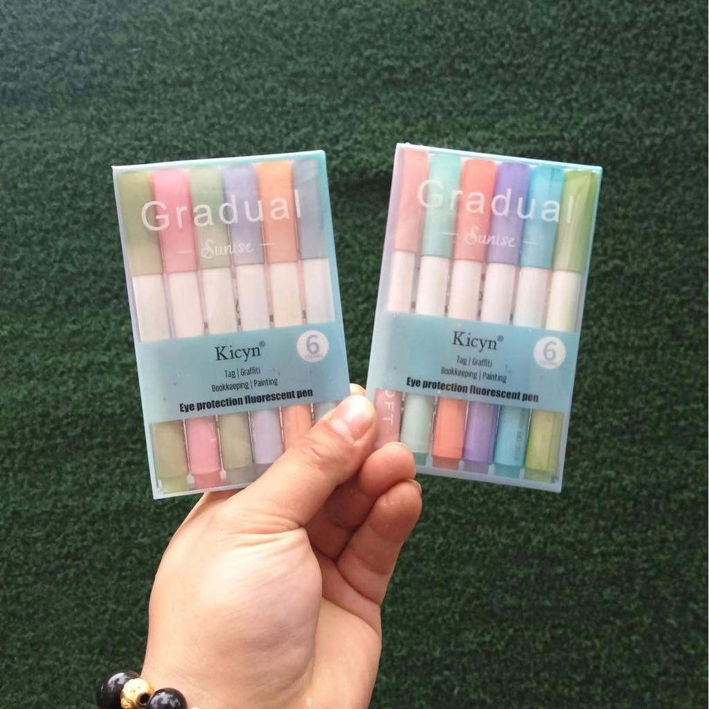 Gradient Highlighter: Eye-Friendly, Large Capacity, Ideal for Students