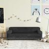 Kids Sofa Black 90x53x30 cm Velvet