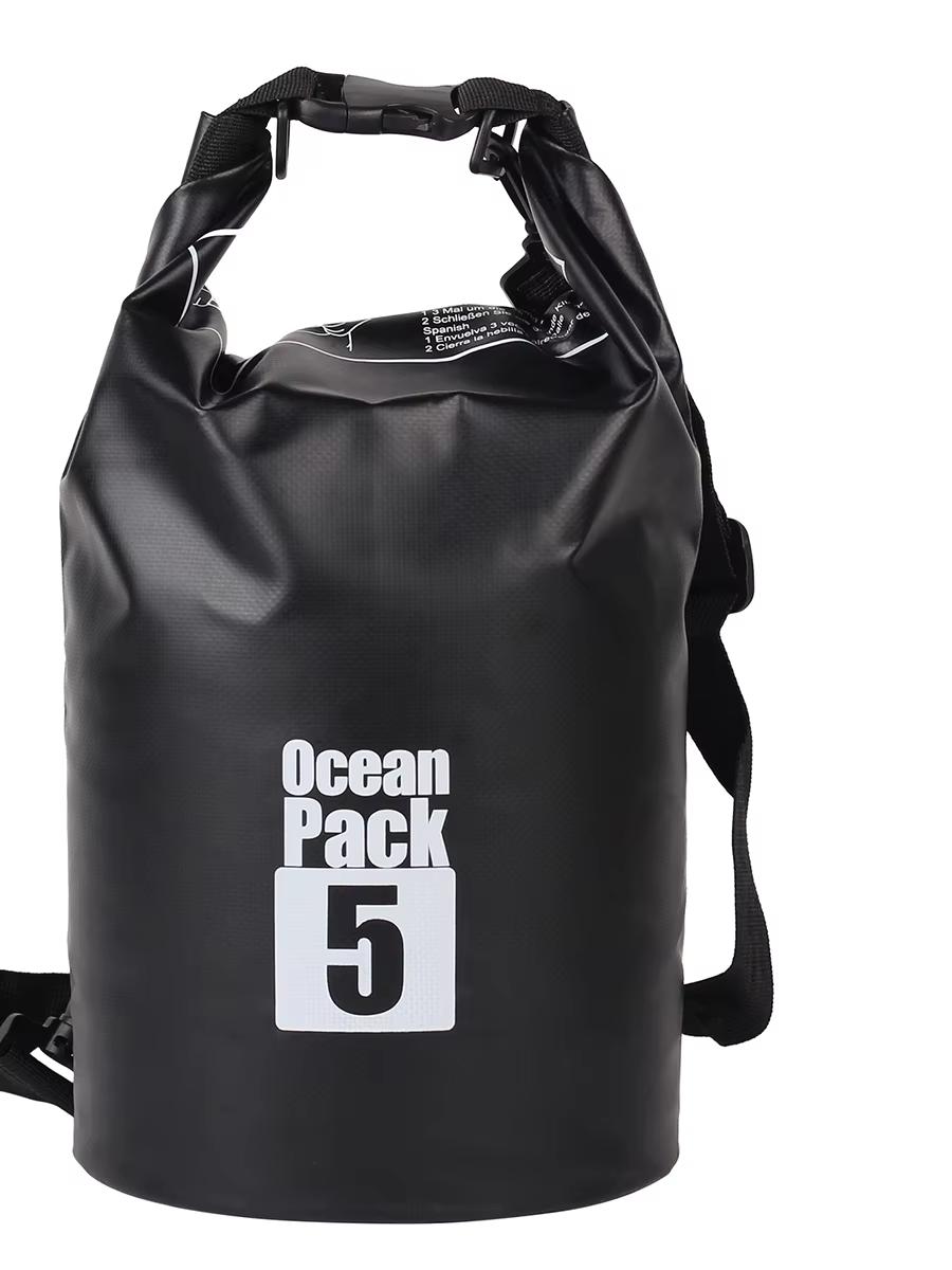 

Брезентовый Водонепроницаемый Сухой Мешок-Сумка ПВХ Сверхпрочный для Каякинга, Лодочного Спорта, Гребли на Каноэ, Рыбалки, Рафтинга, Плавания, Кемпинга, Сноубординга