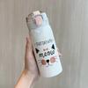 Cartoon Cat Stainless Steel Vacuum Flask with Straw Portable Kids Thermos Mug Travel Thermal Water Bottle Tumbler