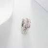 Copper Charms Zircon Pink Love Heart Pendants Beads Fit Originalbracelet Bangle Diy Jewelry For Women Gift