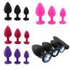 3 Sizes Anal Plug Sex Toys Female Vibrator Adult Silicone Sex Prostate Back Yard Toy Anal Butt Plug Women Man Couple Gay Unisex