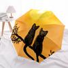 1pc Cats Sunset Automatic Folding Umbrella, 8-Rib Durable Iron Frame, Compact Travel Umbrella for Women & Men101