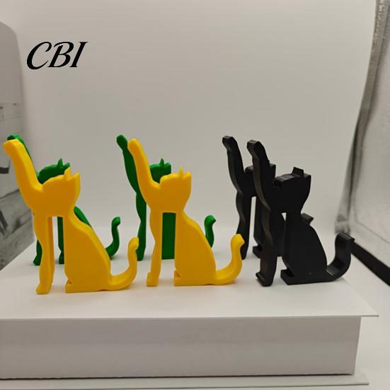 Fun Desktop Accessory 3D Printed Dog/Cat Hook, Compact Decorative Door Interactive Cat Shaped Hook Pet Shape Hanger Ornament for Living Room