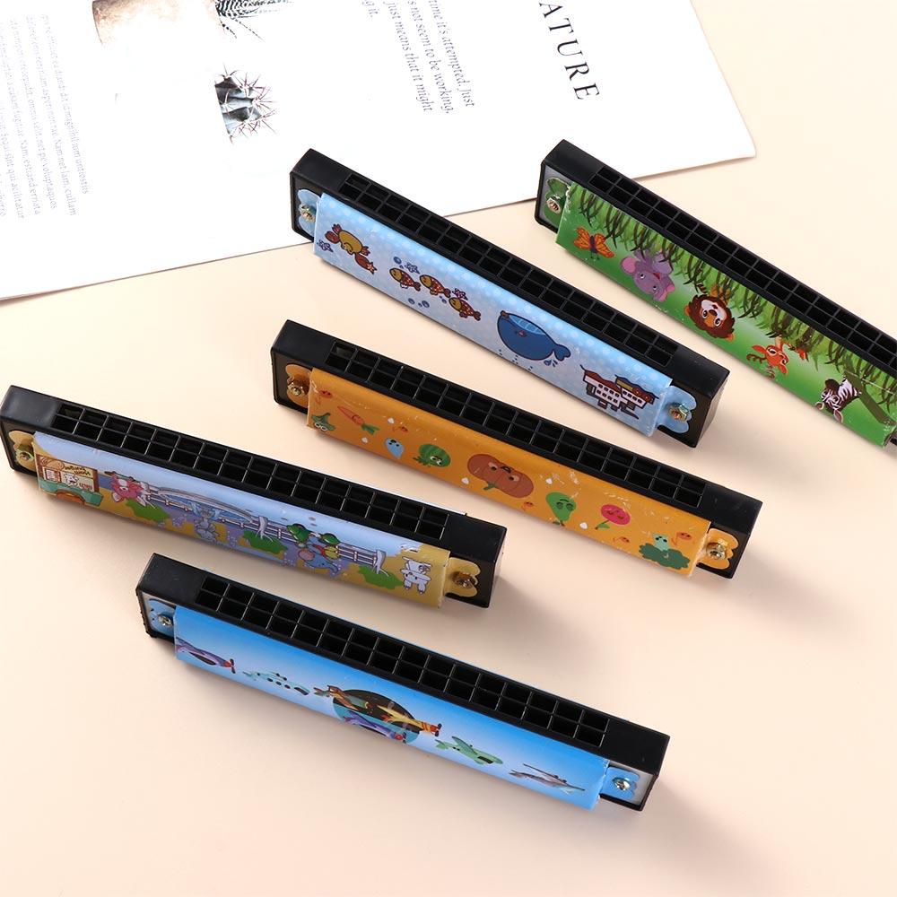 16 Holes 16 Holes Harmonica Educational Mouth Organ Painted Harmonica Children Gift