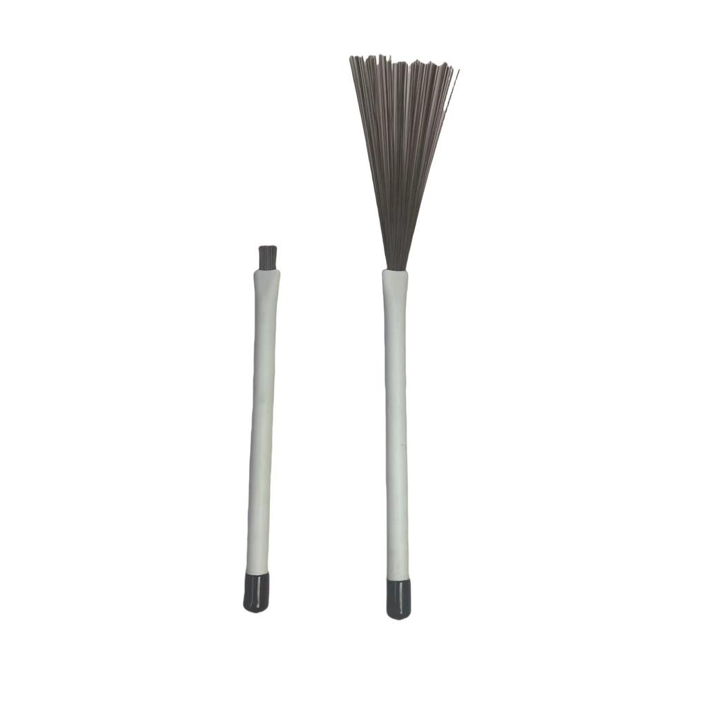 Percussion Accessories: Box Drumsticks & Retractable Steel Wire Brushes for Drum Kits