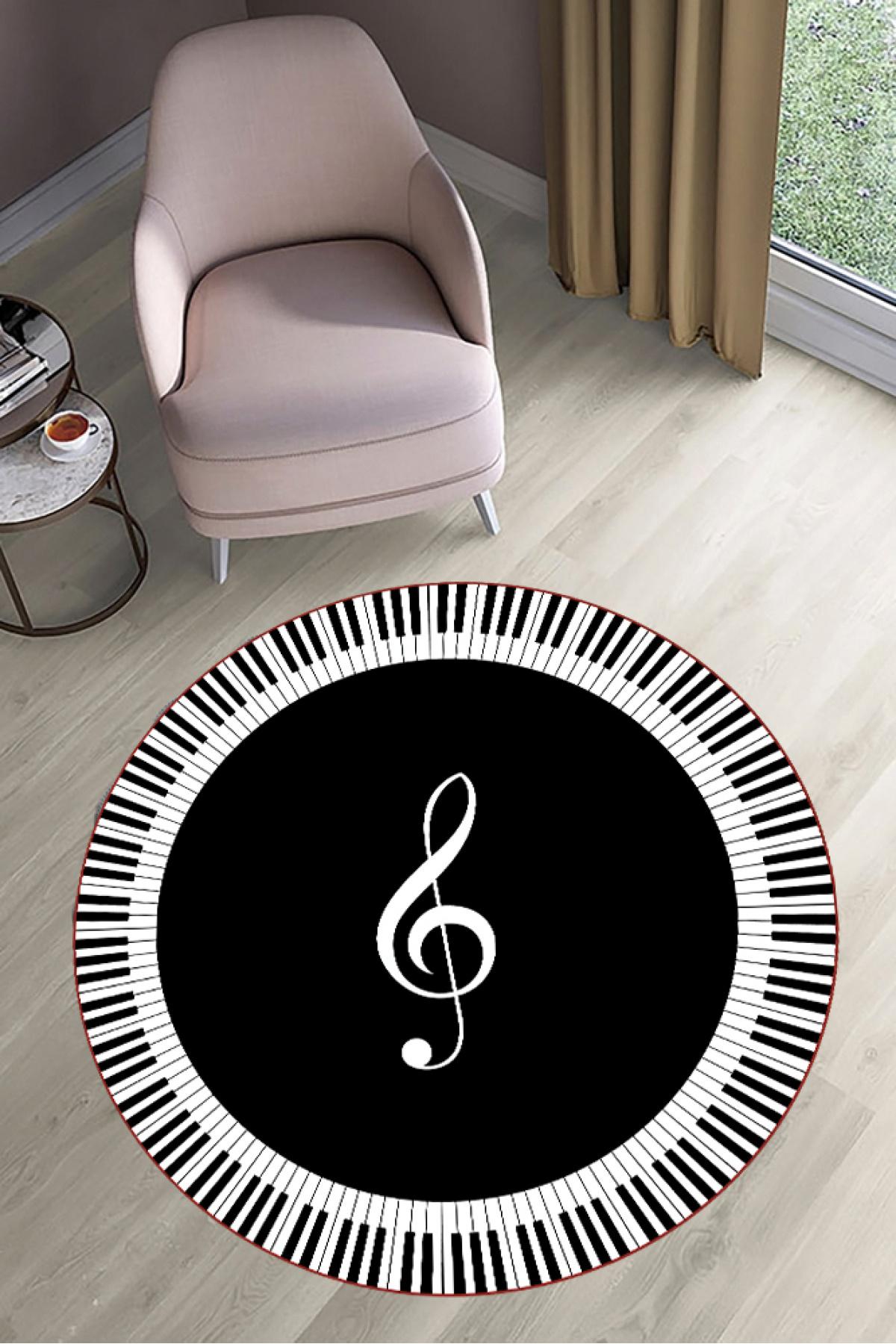 

MD-LİFE HOME Круглый ковер с нескользящим основанием с цифровой печатью MD5414