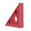 1pc Esquadro Ruler Aluminum Alloy 45/90 Degree Frosted Right Angle Gauge Woodworking Tool Angle Ruler