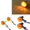 1pair Motorcycle Turn Signal Lights Indicator Lamp Amber Flashers Universal Fit for Most Motorcycles