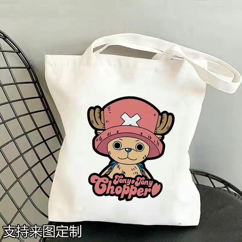 Japan cartoon comics One Piece Student Canvas Bag Large Capacity Study Bag Anime-Style Shoulder Bag 0029