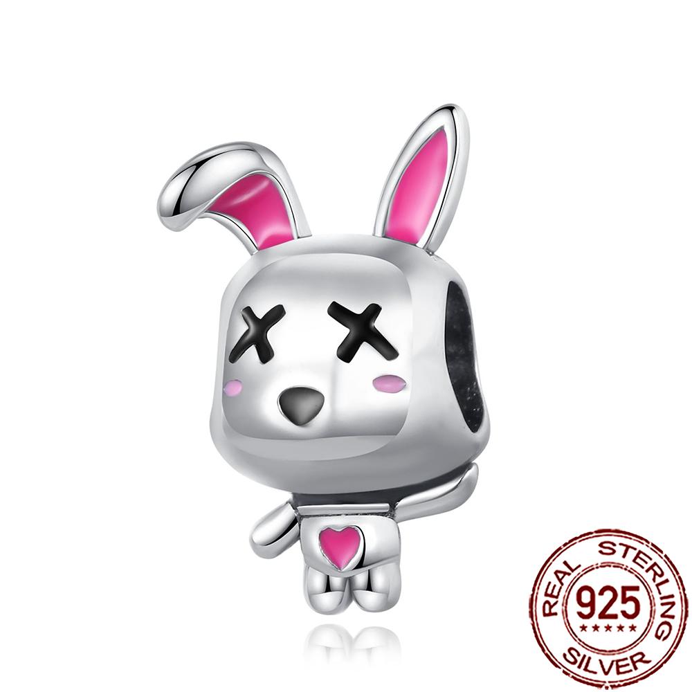 New Charms Copper Cat Dog Flamingo Chameleon Axolotl Animal Beads Fit Bracelet Necklace Women Diy Jewelry