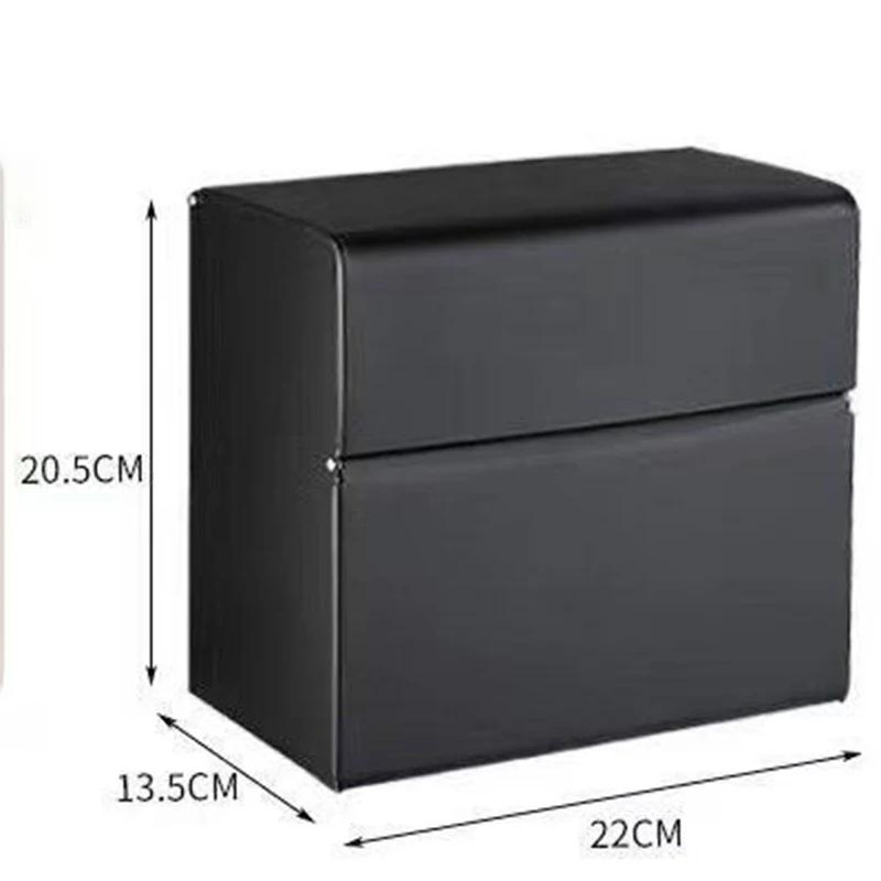 

Multifunctional Storage Tissue Boxes Table Decoration Tissue Boxes Stainless Steel Paper Box Kitchen Paper Box for Wet Wipes чёрный