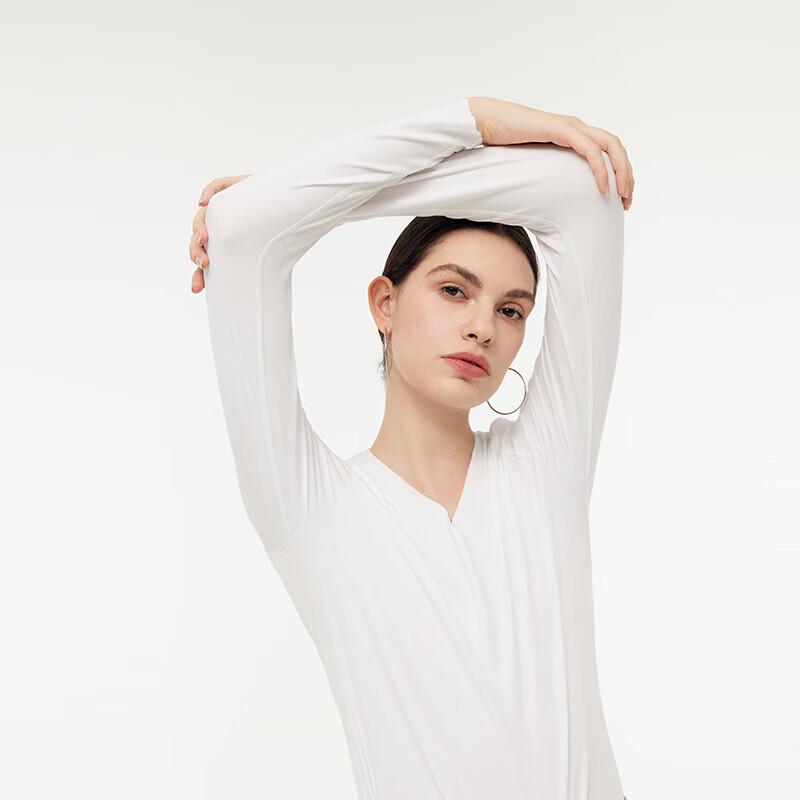 GOELIA Unisex Modal Long Sleeve Black & White Two-Piece Set