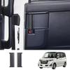 For TOYOTA ROOMY    2024 ABS Black Interior Middle Door Handle Catch Bowl Panel Cover Trim Protector Accessories