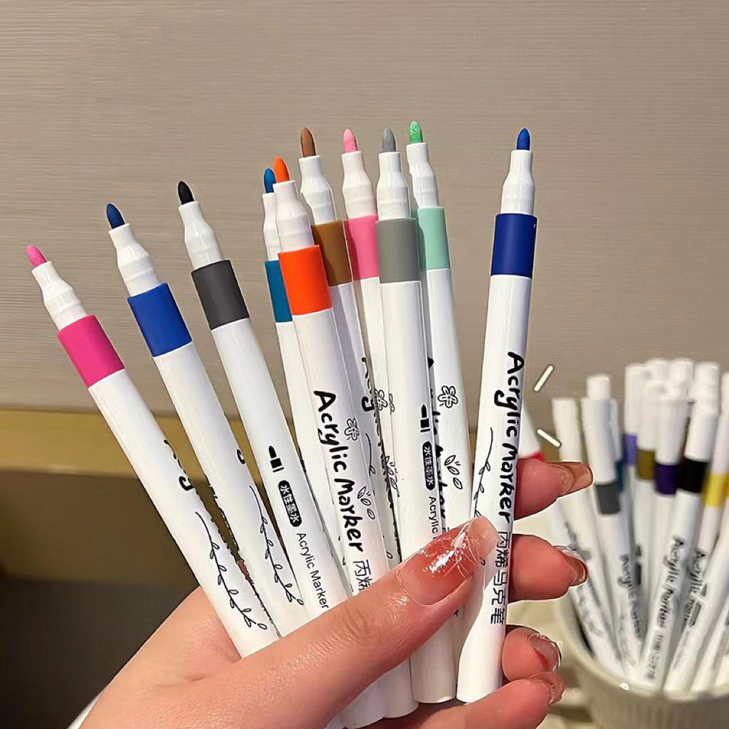 12Colors Acrylic Markers, Painting Tools Set, Perfect For Decoration