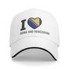 Bosnien und Herzegowina Flagge Outfits Herren Damen Baseballkappen Trucker-Mütze Lässige Outdoor-Kopfbedeckung Verstellbare Sonnenschutzkappe