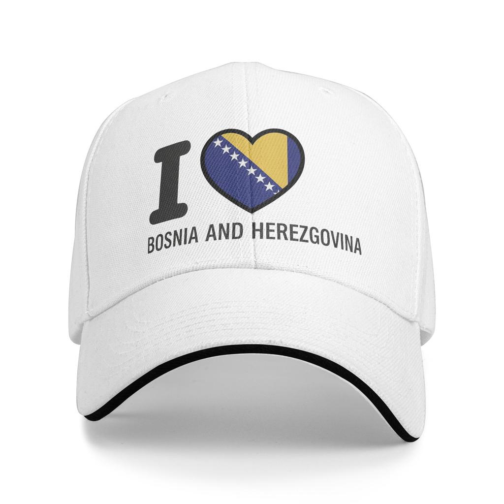 Bosnien und Herzegowina Flagge Outfits Herren Damen Baseballkappen Trucker-Mütze Lässige Outdoor-Kopfbedeckung Verstellbare Sonnenschutzkappe