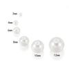 50/400 PZ Perle di Plastica ABS Perline Rotonde Sfuse Artigianato Per la Creazione di Gioielli alla Moda Acrilico Fai da Te Perle Imitazione 4mm/6mm/8mm/10mm/12mm