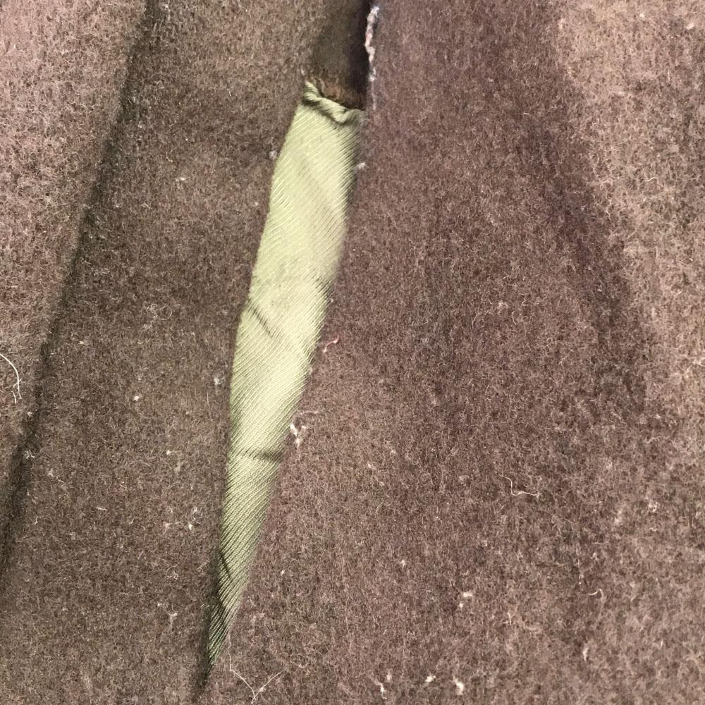 FILL THE BILL Made In Japan Wool Blend Hooded Long Coat 1 Brown Women Used