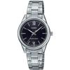 Casio LTP-V005D-1B2 Women's Stainless Steel Analog Dress Watch Roman Black Dial 3-Hand
